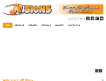 Tablet Screenshot of jcsigns.com.au